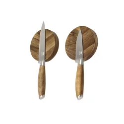 HOLM Knivblok Dia 9 x 2 cm 2 stk Akacie