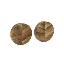 HOLM Knivblok Dia 9 x 2 cm 2 stk Akacie