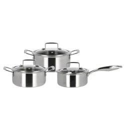 F&H HOLM Hybrid 3ply Grydes�t m/l�g 6 dele Silver metallic