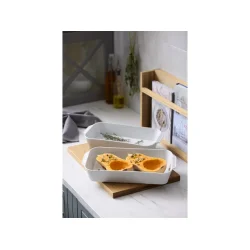 Pillivuyt Pliss� Fads�t dybt 35 x 19 cm + 38 x 21 cm 2 stk. Hvid