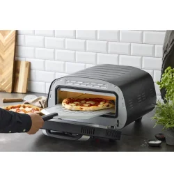Nordic Sense Pizzaovn elektrisk 2200 watt Sort/S�lv