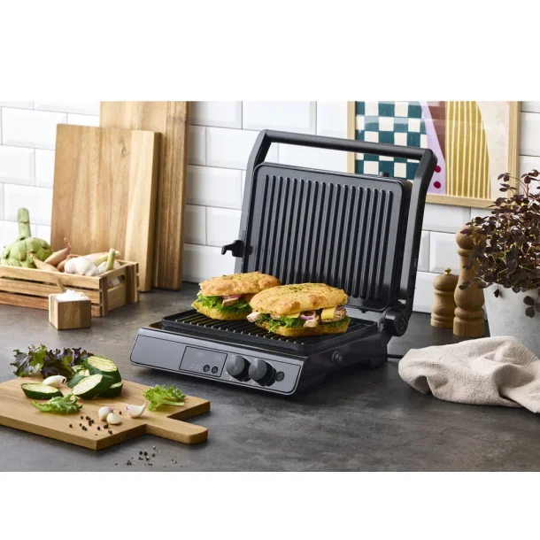 Nordic Sense Digital paninigrill 2000 watt Sort