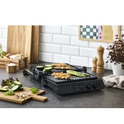 Nordic Sense Digital paninigrill 2000 watt Sort