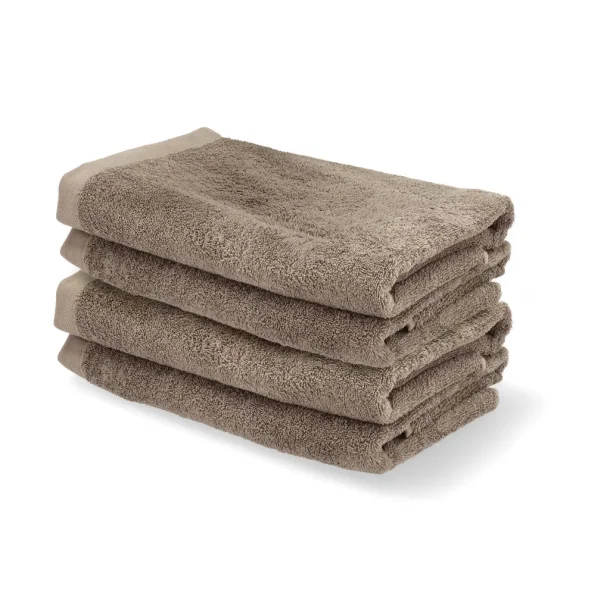 S�dahl Comfort Organic H�ndkl�der 4 stk. 70x140 Taupe SAMPAK