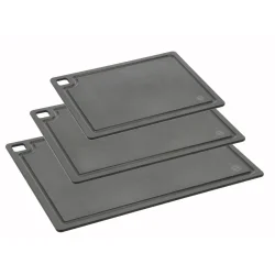 Pillivuyt Gourmet sk�rebr�tter 3 stk, sort SAMPAK