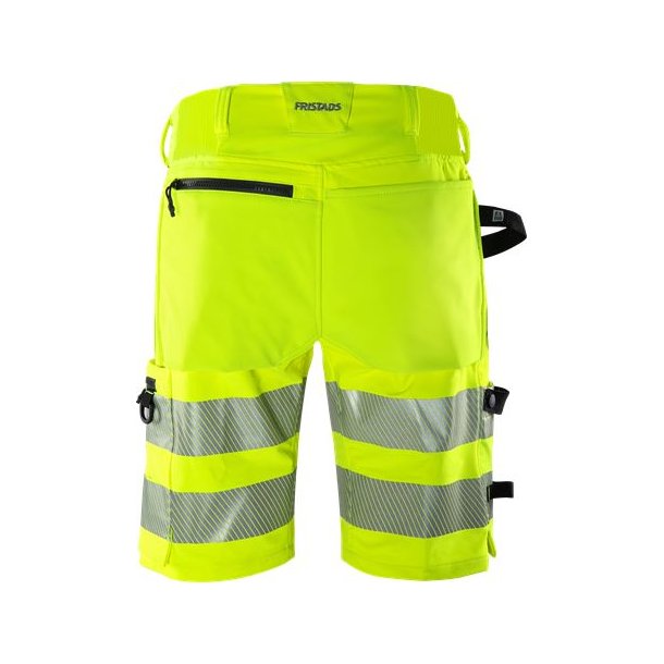 Fristads HI VIS GREEN STRETCHSHORTS KL. 2.