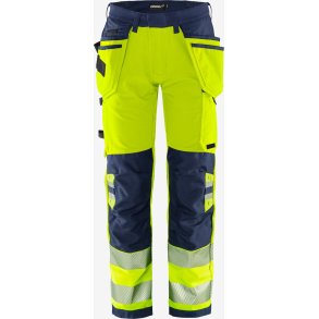 Fristads HIGH VIS GREEN H�NDV�RKER STRETCHBUKS