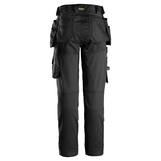 Snickers AllroundWork, stretch dame arbejdsbukser med hylsterlommer
