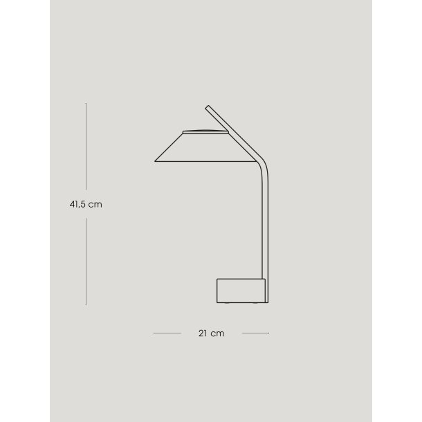 Stelton 2 stk. Vinkel LED lampe, portable black
