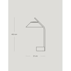 Stelton Vinkel LED lampe, portable black