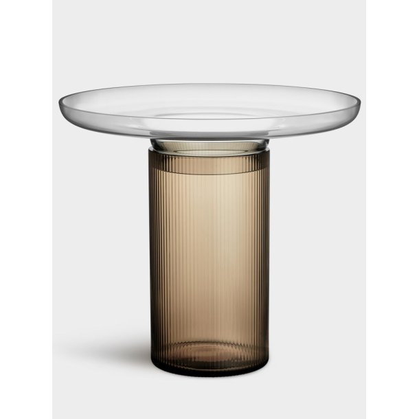 Orrefors Ensemble vase brown/grey 220mm