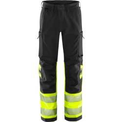 FRISTADS HIVIS GREEN STRETCHBUKS