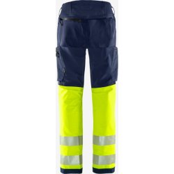 FRISTADS HIVIS GREEN STRETCHBUKS