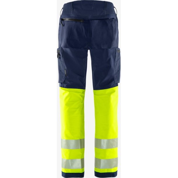 FRISTADS HIVIS GREEN STRETCHBUKS