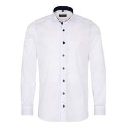 Eterna Skjorte bomuld hvid langrmet