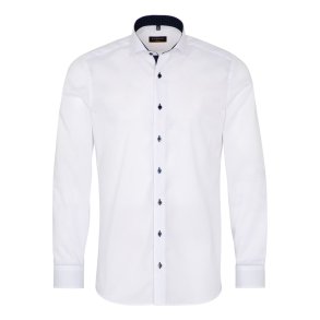 Eterna Skjorte bomuld hvid langrmet