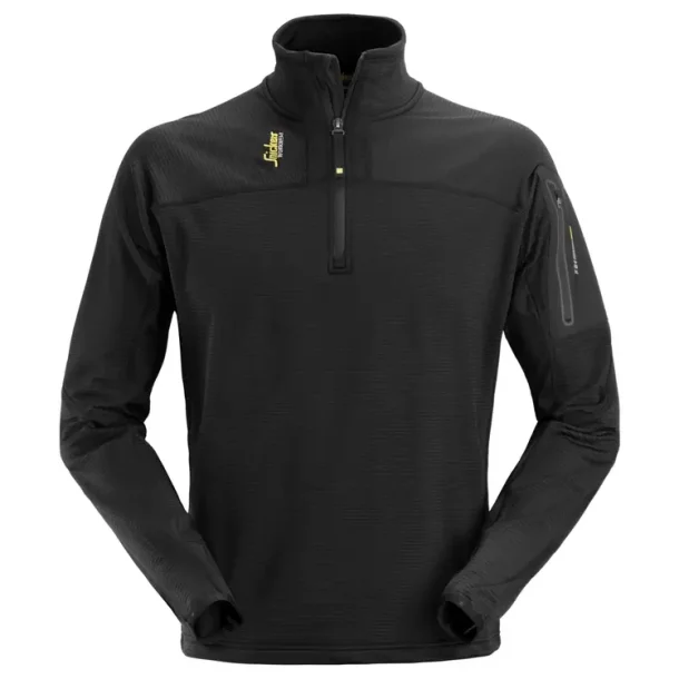 Snickers Body Mapping Microfleece pullover med kort lynls