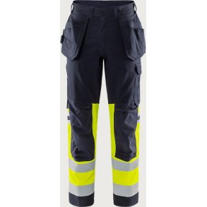 Fristads FLAMESTAT HIGH VIS STRETCH H�NDV�RKERBUKSER KL.1 2163 ATHF