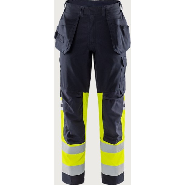 Fristads FLAMESTAT HIGH VIS STRETCH H�NDV�RKERBUKSER KL.1 2163 ATHF