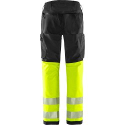 FRISTADS HIVIS GREEN STRETCHBUKS
