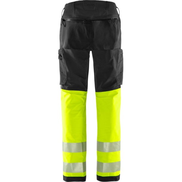 FRISTADS HIVIS GREEN STRETCHBUKS