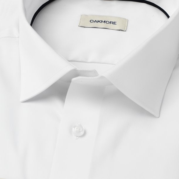 OAKMORE OM01 SS White stretch twill Herre