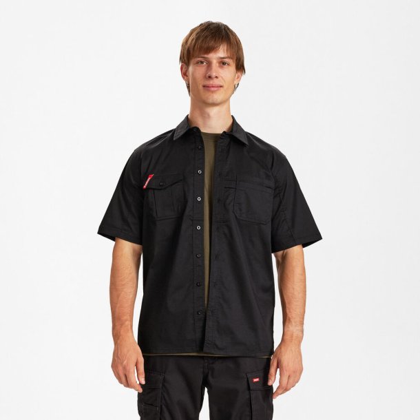 F. Engel Extend kort�rmet skjorte med str�k