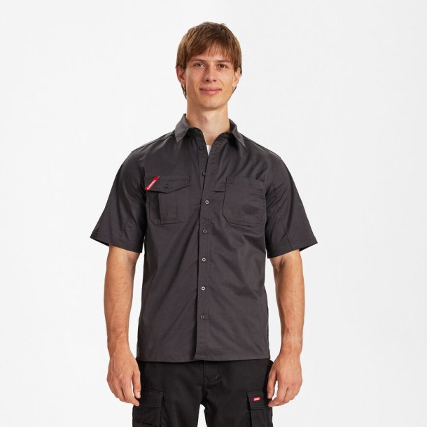 F. Engel Extend kort�rmet skjorte med str�k