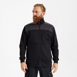 F. Engel Entire sweat cardigan med krave