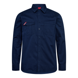 F. Engel Extend bomuld langrmet skjorte