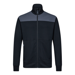 F. Engel Entire sweat cardigan med krave