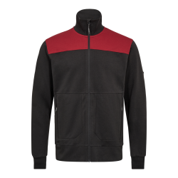 F. Engel Entire sweat cardigan med krave