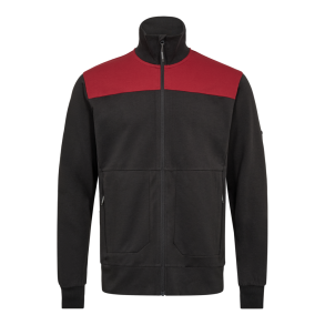 F. Engel Entire sweat cardigan med krave