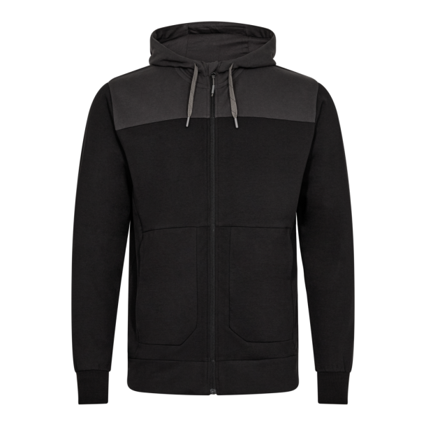 F. Engel Entire sweat cardigan med htte