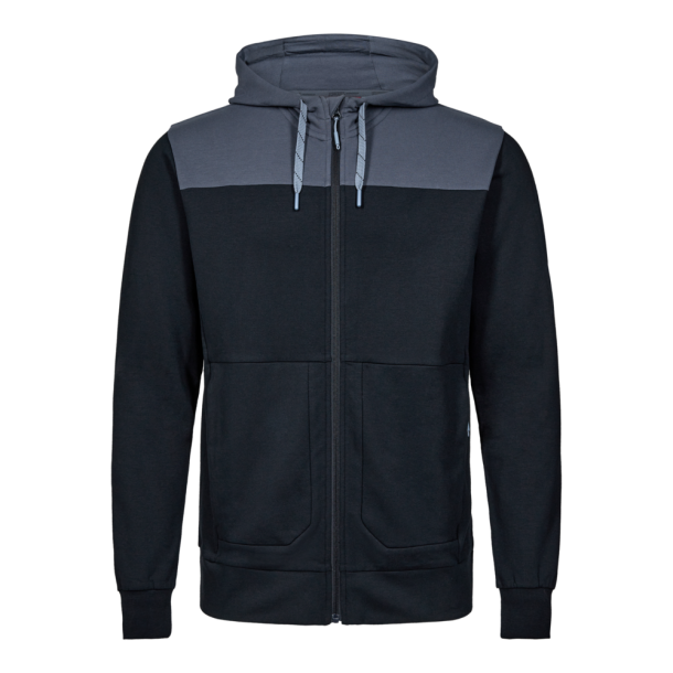 F. Engel Entire sweat cardigan med h�tte