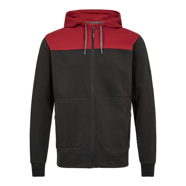 F. Engel Entire sweat cardigan med h�tte