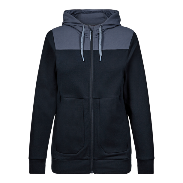 F. Engel Entire dame sweat cardigan med h�tte