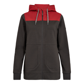 F. Engel Entire dame sweat cardigan med h�tte