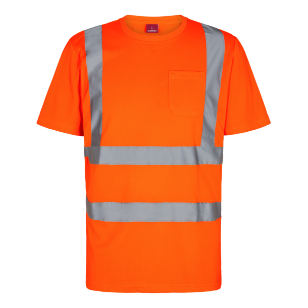 F. Engel Safety T-shirt med brystlomme