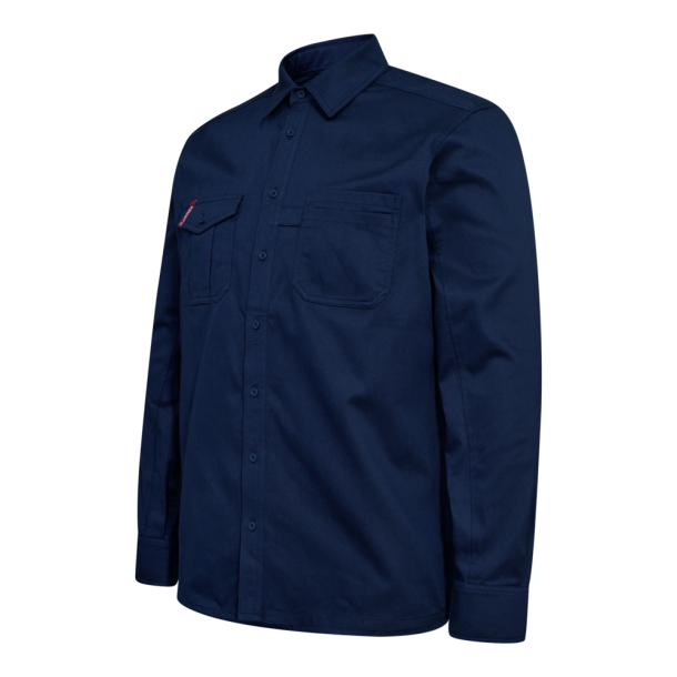 F. Engel Extend bomuld lang�rmet skjorte