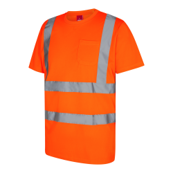F. Engel Safety T-shirt med brystlomme