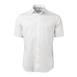 OAKMORE OM01 SS White stretch twill Herre