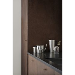 Stelton Arne Jacobsen Fl�dekande 0,15 l og Sukkersk�l 0,2 l. samt Stempelkande 1 l.
