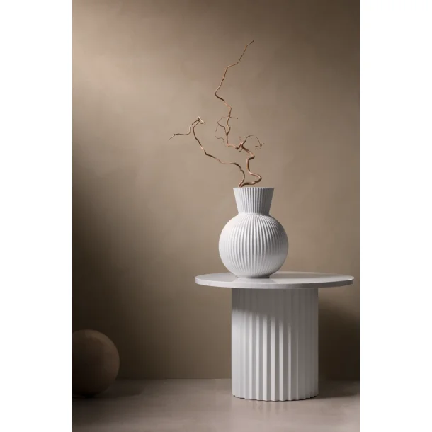 Lyngby Tura Vase H34 cm hvid porcel�n