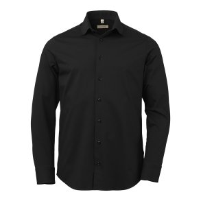 Oakmore black jersey skjorte comfort