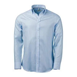 Oakmore Stribet stretch oxford skjorte