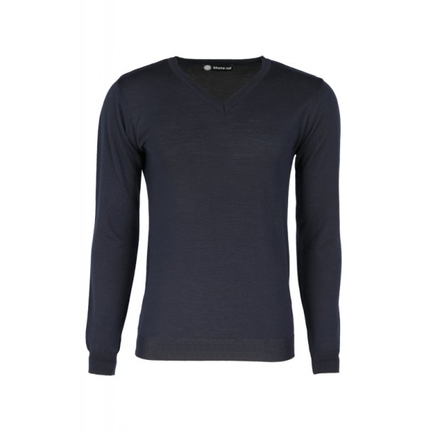 Shona Male V neck Pullover Extrafine Merino blend 