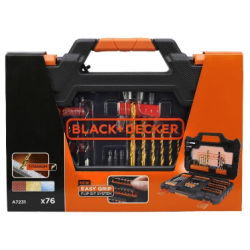 Black + Decker Bor- og Bitss�t 76 dele