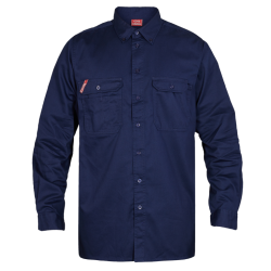 F. ENGEL Extend bomuld langrmet skjorte