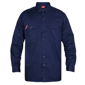 F. ENGEL Extend bomuld langrmet skjorte